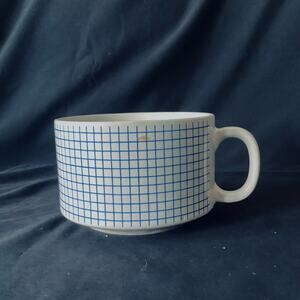 Large Blue Graph Mug
